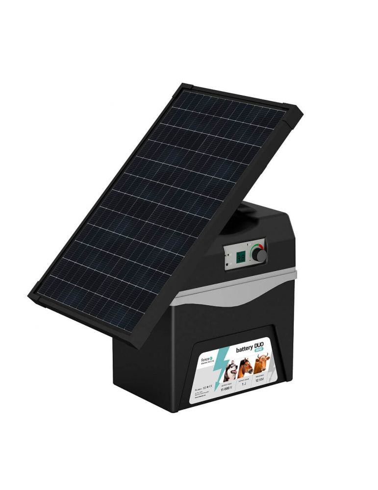 Bateriový zdroj fencee battery DUO BD10 + solárny panel 30 W + držiak + batéria 44 Ah