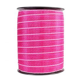 Páska na elektrický ohradník, šírka 30 mm, ružovo-biela, dĺžka 200 m 2