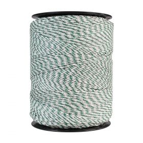 Lanko pre elektrický ohradník, priemer 3 mm, zeleno-biely, dĺžka 1000 m, 0,18 Ω/m 2