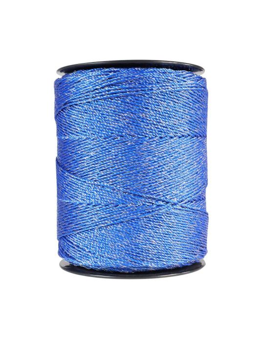 Lanko pre elektrický ohradník, priemer 3 mm, modrý, dĺžka 1000 m, 0,17 Ω/m