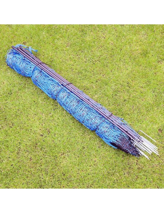 Sada pre elektrický ohradník s modrou sieťou...