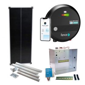 Premium sada solárneho ohradníka - Kompletný prenosný box + chytrý LTE zdroj 5J, panel 100W