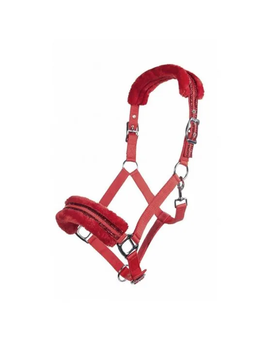 Ohlavka HKM podložená Glitter