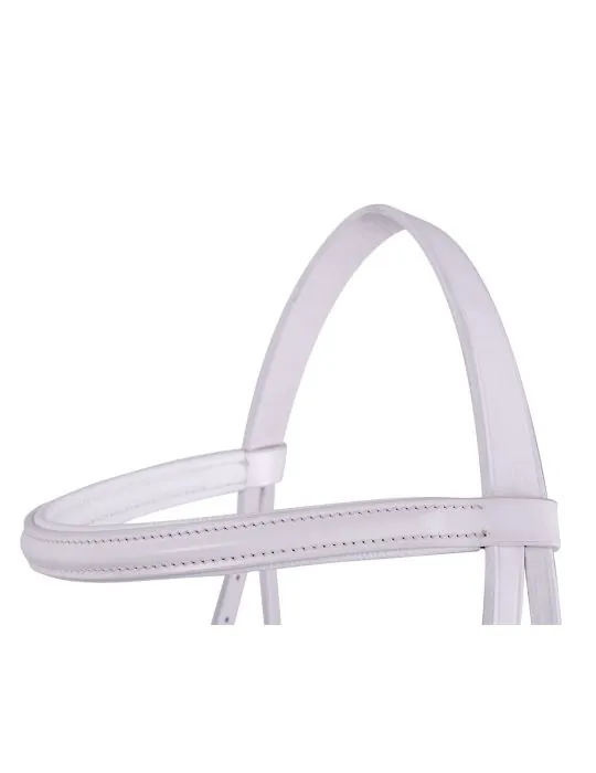 Uzda Show Bridle white QHP