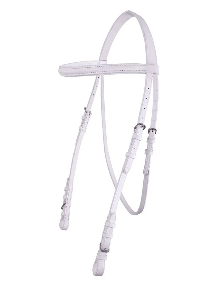 Uzda Show Bridle white QHP