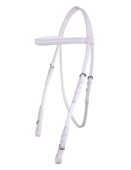 Uzda Show Bridle white QHP