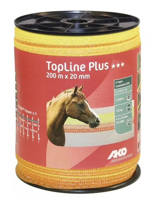 Páska TopLine Plus 200mx20mm žlto-oranžová