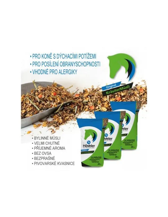 Hoveler Krauter musli 20kg na podporu dychania
