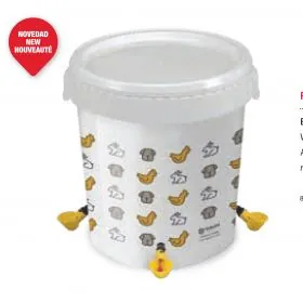 Napájací kýbel pre hydinu s miskami 32l Gaun