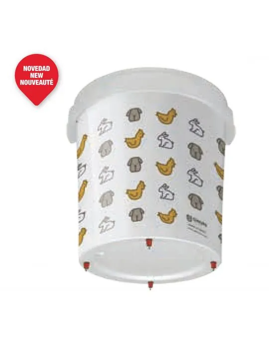 Napájací kýbel pre hydinu s niplami 32l Gaun