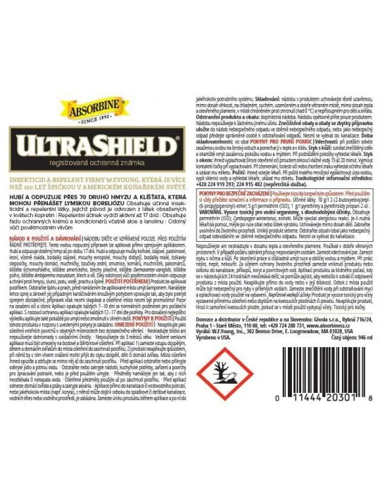 Absorbine ULTRA SHIELD repelent 946ml