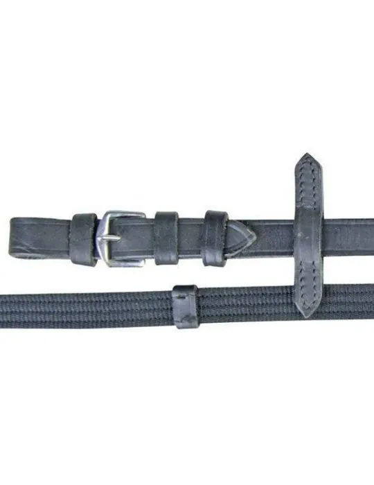 Plátené oťaže s koženými zarážkami HKM