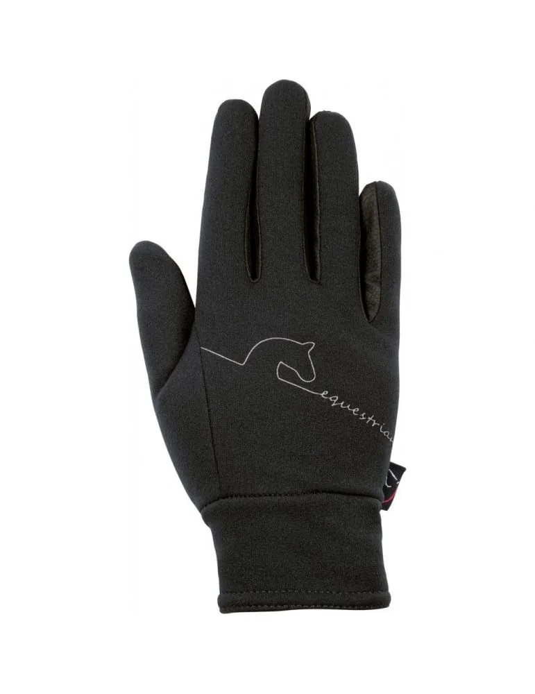 Rukavice Equestrian Softshell HKM