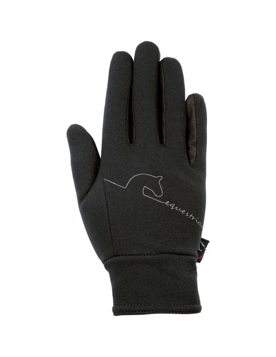 Rukavice Equestrian Softshell HKM