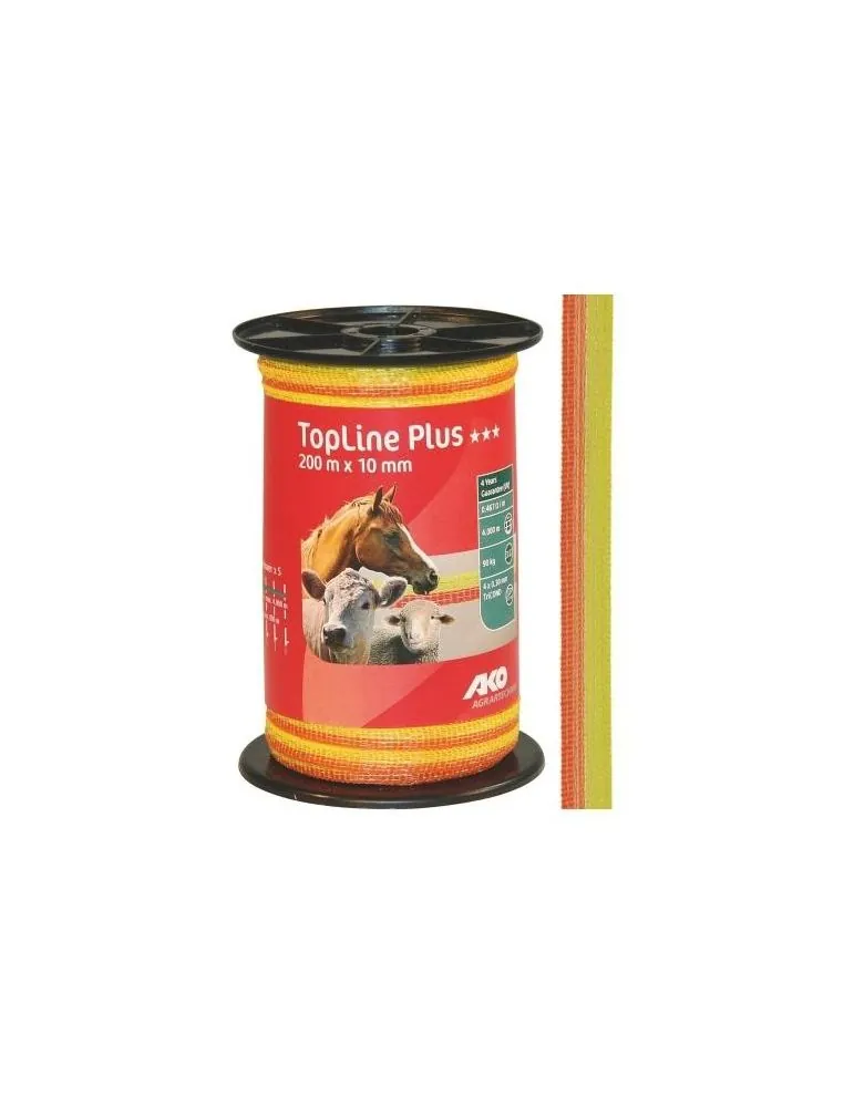Páska TopLine Plus 200mx10mm žlto-oranžová