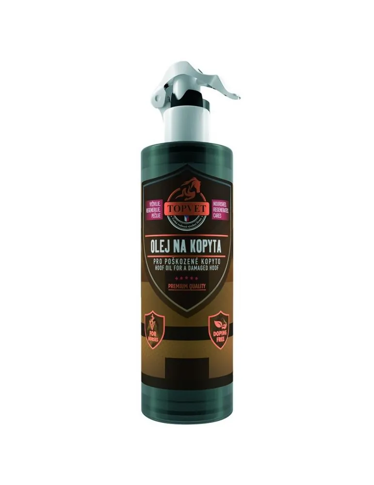 TopVet olej na poškodené kopytá 500ml