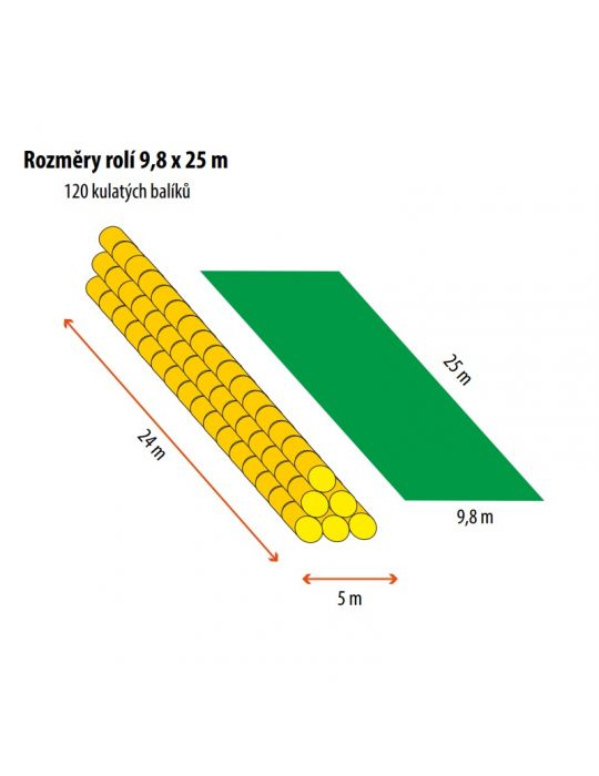 TOPTEX plachta na seno 9,8x25m