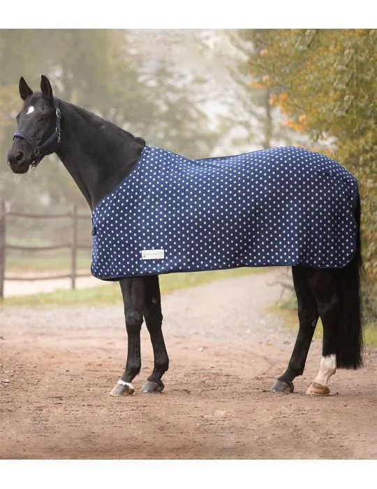 Fleesova deka Dotted night blue